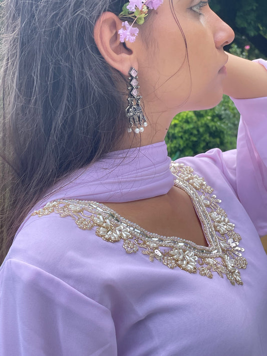 New lavender gold work 90s y2k sets