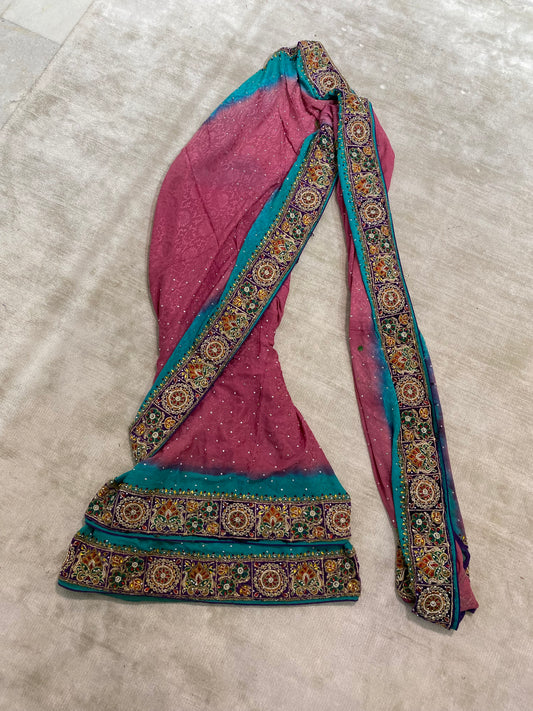Vintage classic ombré saree set