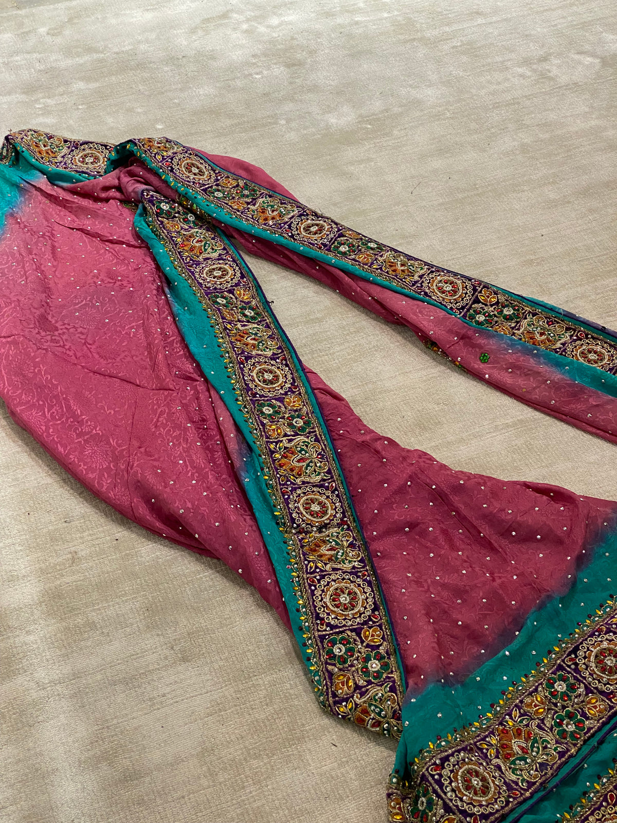 Vintage classic ombré saree set