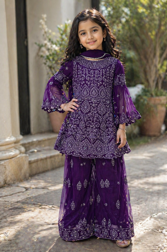 Meher in plum 4-9yrs KMO003C2