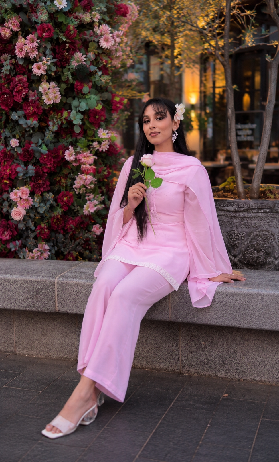Dream girl 90s y2k set in baby pink