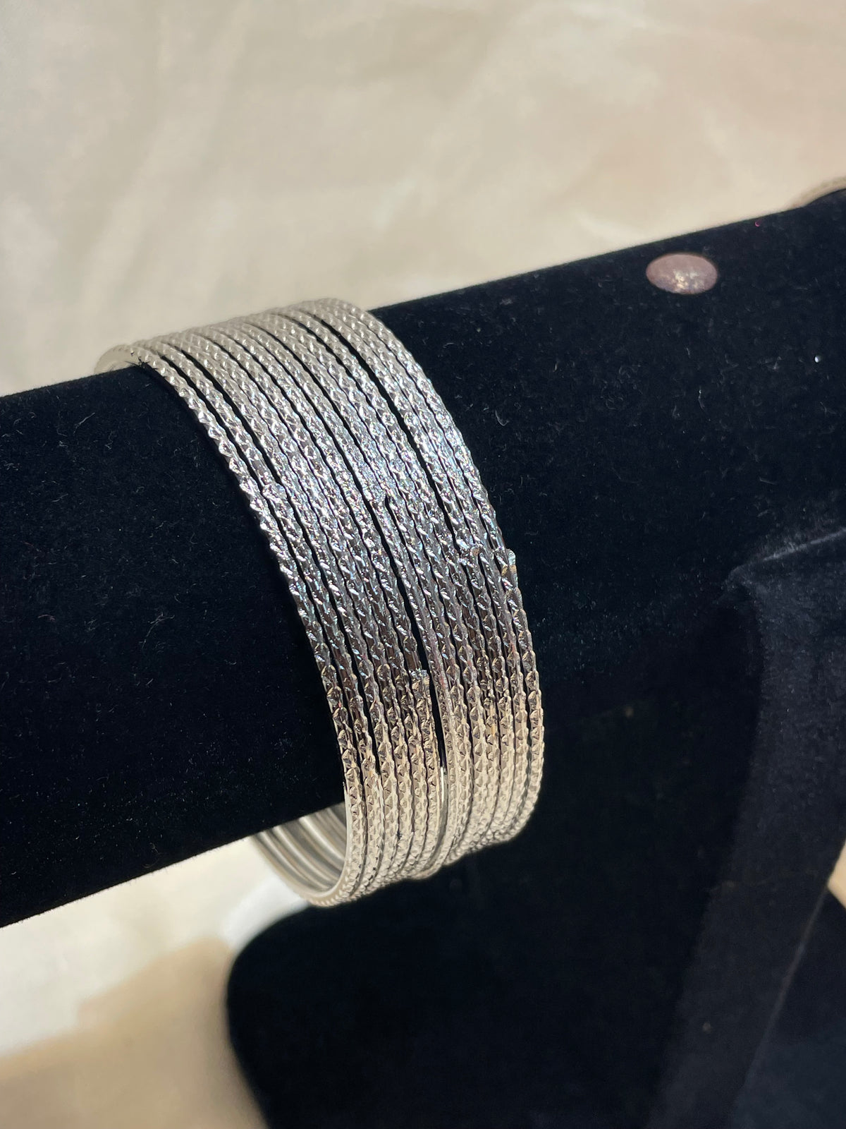 Silver bangles set