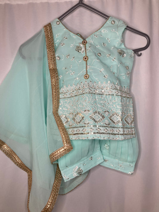 Ayzel umar in ice blue 3month-4yrs BC011C8