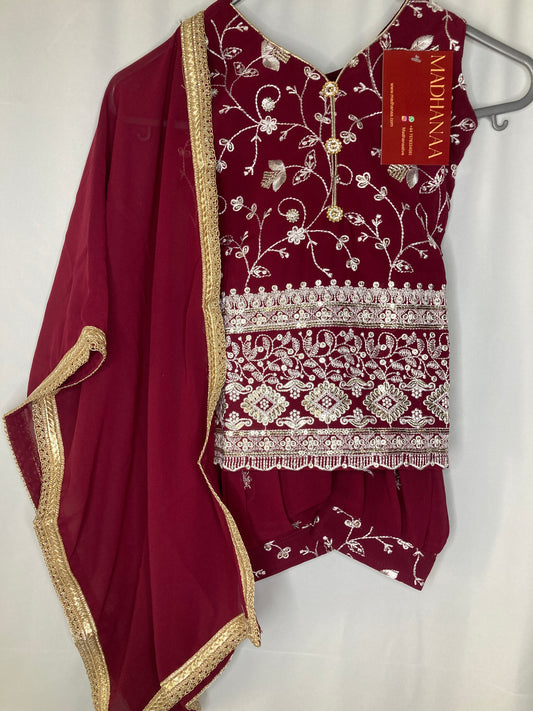 Ayzel Umar in burgundy 3month-4yrs BC011C4