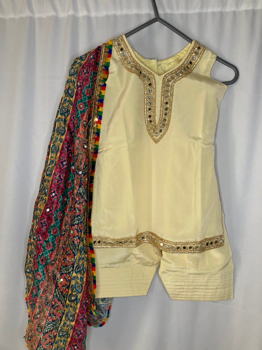 Rangrez in Lemon yellow 1-2yrs kb018c2