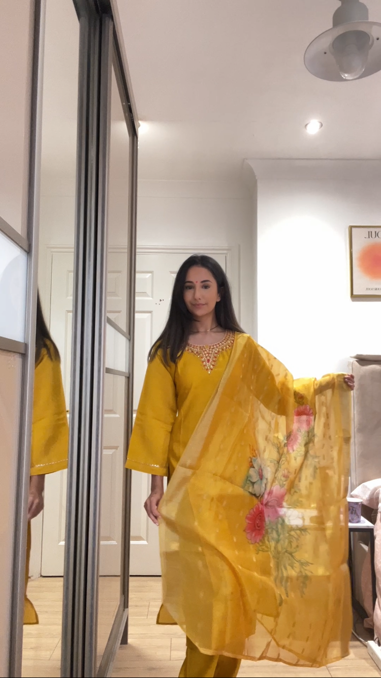 Sunehribaag in mustard dn014c1
