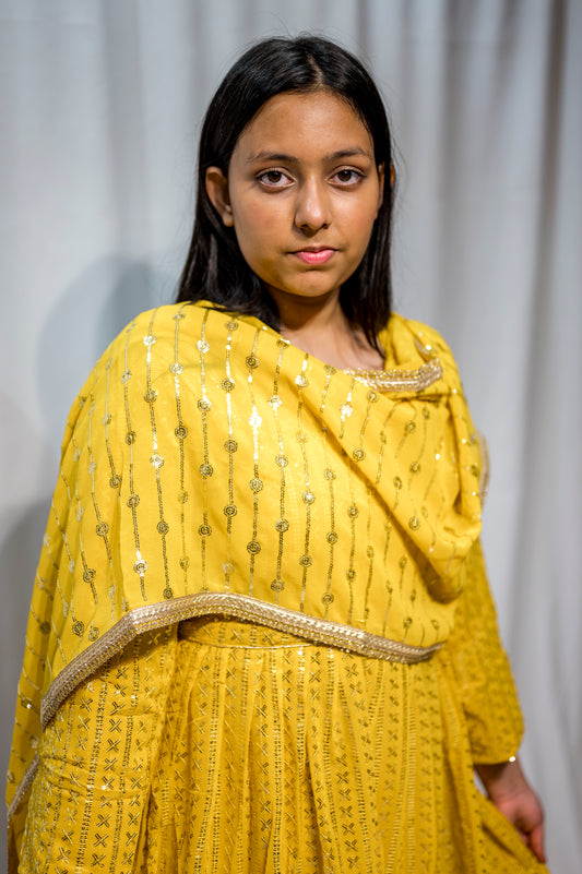 Chamakaraa in mustard yellow petite KBC013C14