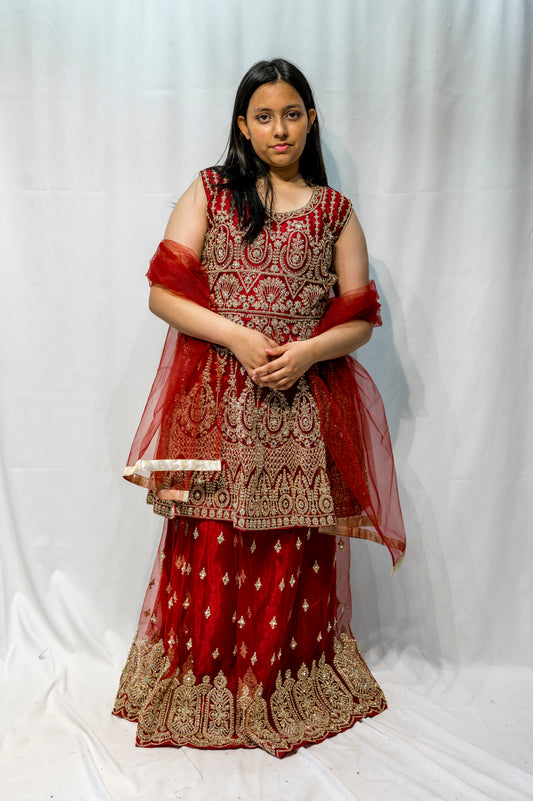 mini majesty in red-maroon petite KMO014C0