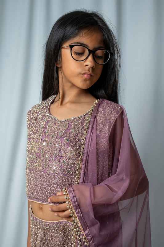 Sunehripari in lilac KMO002C10