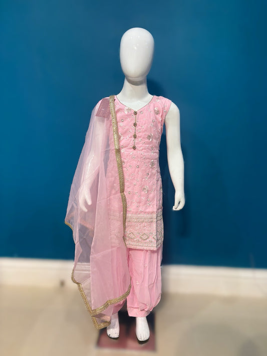 Pehnava in baby pink 4-9 YRS BC011C3