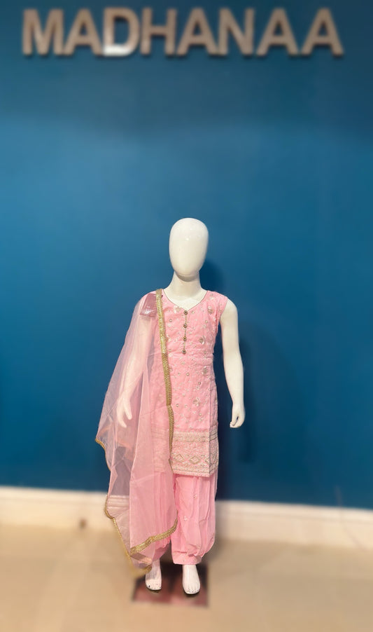 Pehnava in baby pink 4-9 YRS BC011C3