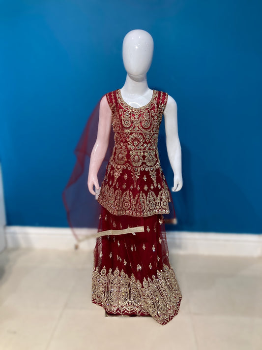 Mini Majesty in maroon 3-9yrs KMO014C0
