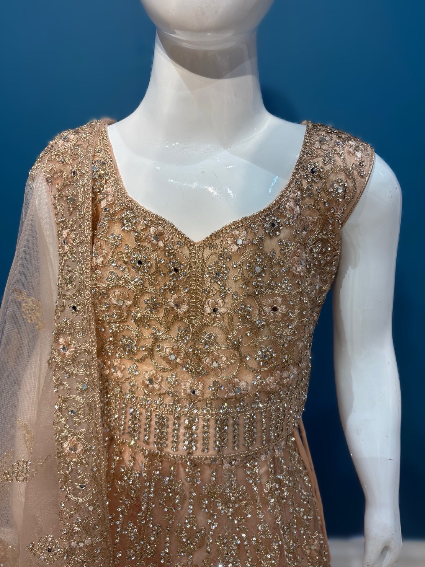 Kohinoor lehenga in beige 3-9 YRS  AF010C0
