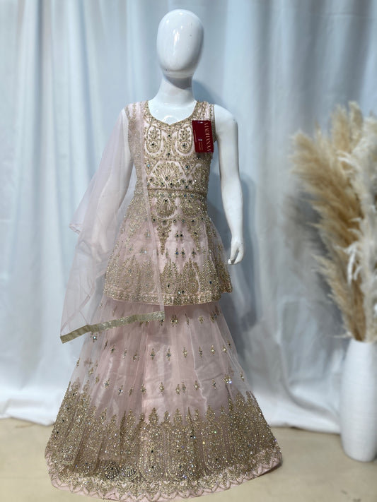 Mini Majesty 3-9yrs in baby pink KMO014C2