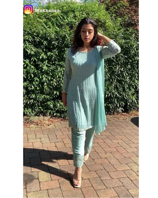 gulnar sitara in sea green af013c1